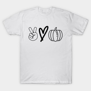 Peace love Pumpkin T-Shirt